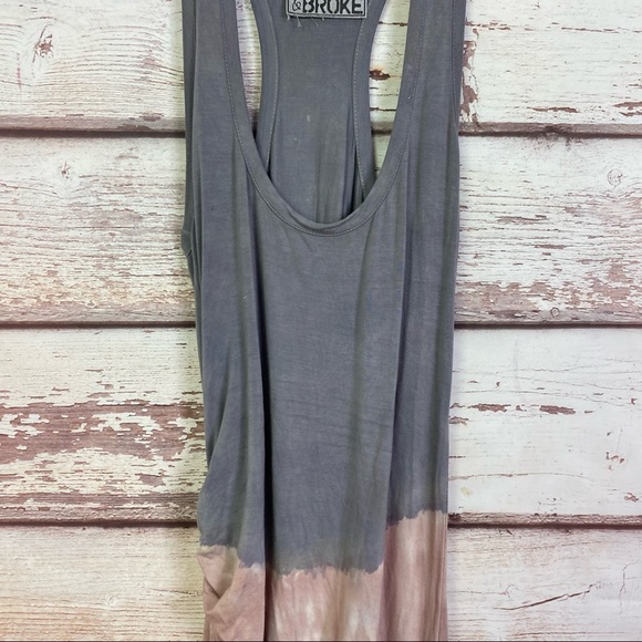 Young Fabulous & Broke maelle pink gray maxi dress - Picture 6 of 16